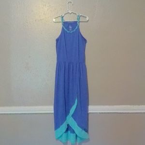 Circo long blue and green maxi dress